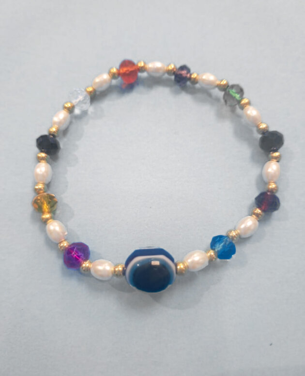 Navagraha 9 planet with pearl beads and evil eye
