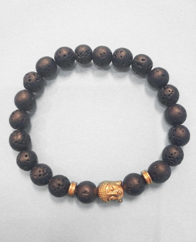 Diffuser Lava Bracelet with Buddha